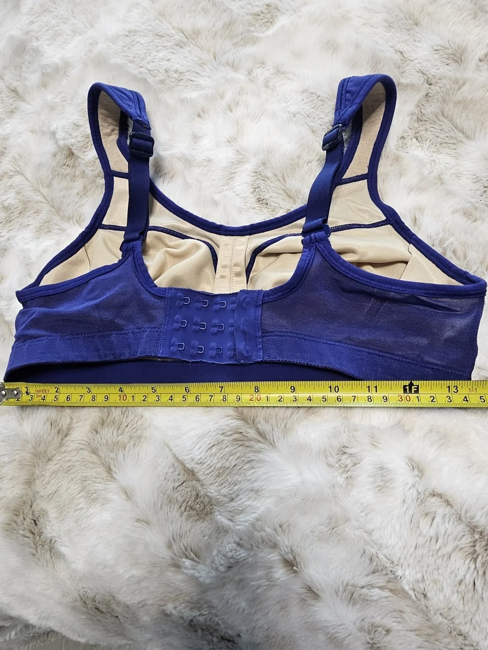 Lululemon Blue High Support Adjustable Sports Bra Women's 34C